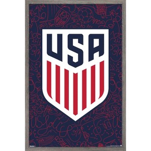 Trends International US Soccer - Logo Variant 25 Framed Wall Poster Prints - 1 of 4