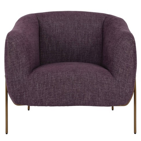 Kiara Chenille Accent Chair Purple Cosmoliving By Cosmopolitan Target