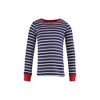 Hudson Baby Infant and Toddler Cotton Pajama Set, Navy Stripe Red - 3 of 4