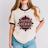 Simply Sage Market Women's Joyful Merry And Blessed Short Sleeve Ringer Tee - 2 of 4