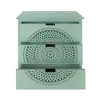 Okak Modern American Dresser for Bedroom with 3 Embossed Drawer, Wooden Chest Storage Cabinet for Living Room Study Hallway Entryway - 3 of 4
