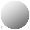 vidaXL Wall Mirror 19.7" Round Glass - 2 of 4