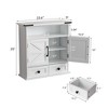 VANIRROR Medicine Cabinet with Motion Sensor Light & Adjustable Shelves – Wall Cabinet with Two Doors, Bathroom Storage Cabinet Over Toilet - 3 of 4