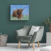 Trademark Fine Art -Jennifer Stottle Taylor 'Scottish Highland Cow' Wood Slat Art - 4 of 4