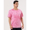 Lars Amadeus Men's Summer Tie-Dye Design Tee Short Sleeves Hip Hop Printed T-Shirt - 3 of 4