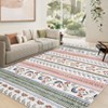 Area Rug for Living Room, Low Pile, High Traffic Indoor Carpet, Modern Floral, Fade-Resistant, Non-Slip, Contemporary Boho Rug for Baby Room - 4 of 4