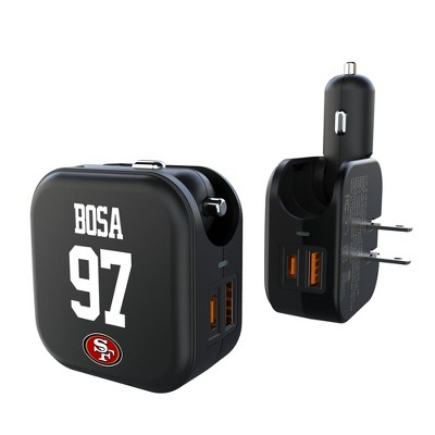 NFL San Francisco 49ers Players Game Tactic 18-Watt 2 in 1 USB A/C Charger