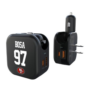 NFL San Francisco 49ers Players Game Tactic 18-Watt 2 in 1 USB A/C Charger - 1 of 3