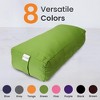 Sol Living Yoga Bolster Pillow with Removable Cover Rectangle - 3 of 4