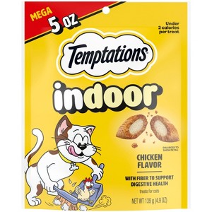 Temptations Indoor Care Crunchy Cat Treats with Chicken : Target