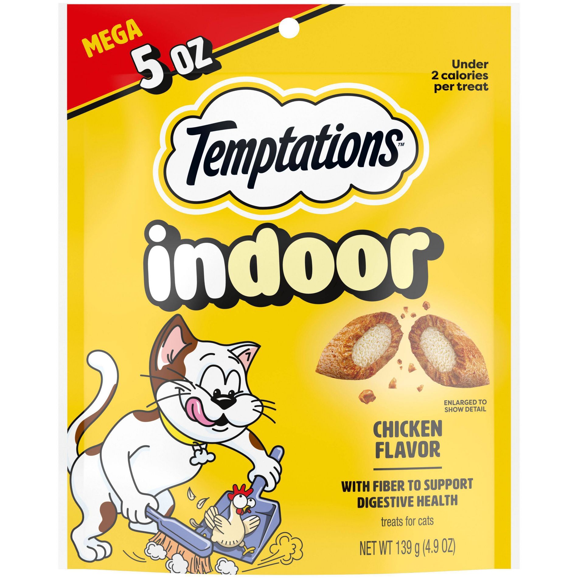 Temptations Indoor Care Crunchy Cat Treats with Chicken