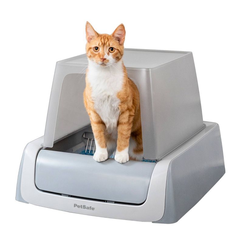 PetSafe ScoopFree Complete Plus Covered Self-Cleaning Cat Litter Box with Disposable Crystal Litter Tray - White, 1 of 13
