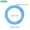 Unique Bargains Metal Spring O Rings Zinc Alloy Durable Multipurpose Lightweight Buckle 5/8 Inch - 3 of 4