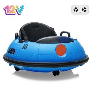 Garvee 12V Electric Ride-On Bumper Car with Remote Control – 360 Degree Spin, Lights – Ride-On Toy for Kids 18 Months and Up - 1 of 4