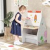 Infans Kids Table & Chair Set w/Rotatable Double-sided Magnetic Blackboard & Whiteboard - 4 of 4