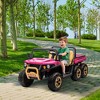 Jojoka 24V 6-Wheel Ride on Dump Truck, 2-Seater 4WD UTV w/ Remote Control,Electric Dump Bed & Shovel,Music,LED Headlights,3-8 Kids - 3 of 4