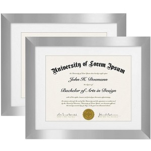 Americanflat Diploma Frame with shatter-resistant glass - Available in a variety of sizes - 1 of 3