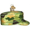 Old World Christmas Blown Glass Ornament for Christmas Tree, Army Cap - 3 of 4