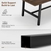Industrial Dining Table for 6~8 People, 78.7" Long Rectangle Dining Table, Wooden Kitchen Table with Sturdy Metal Frame,Dinner Table for Kitchen-Gray - 4 of 4
