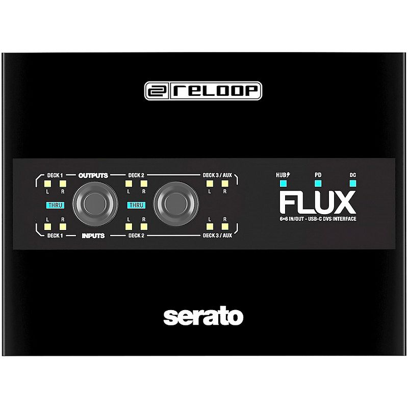 Reloop Flux 6x6 In/Out USB-C DVS Interface for Serato DJ Pro, 1 of 7