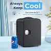 R.W.FLAME Makeup Compact Refrigerator, Skin Care for Bedroom, Car, Office & Dorm, Portable Small Cooler for Cosmetics, BLACK - 2 of 4