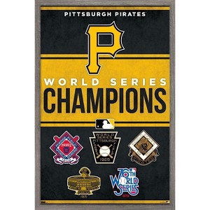 Trends International MLB Pittsburgh Pirates - Champions 23 Framed Wall Poster Prints - 1 of 4