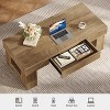 Lantine Coffee Table with Storage Drawer, 47" Farmhouse Wooden Center Cocktail Table with Sturdy Legs for Living Room - 4 of 4