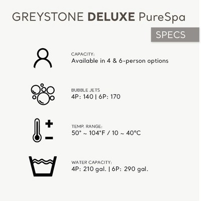 Intex 6-Person Gray Inflatable Square Hot Tub Spa