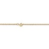 Black Bow Jewelry 1.15mm, 14k Yellow Gold, Cable Rope Chain Necklace - image 4 of 4