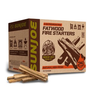 Sun Joe 40 Lb Fatwood Fire Starter Sticks for Fireplace, Wood Stove & Grill Use - 1 of 4