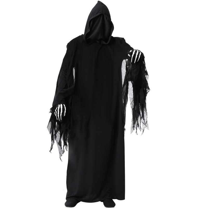 HalloweenCostumes.com Men's Dark Reaper Plus Size Costume, 1 of 4