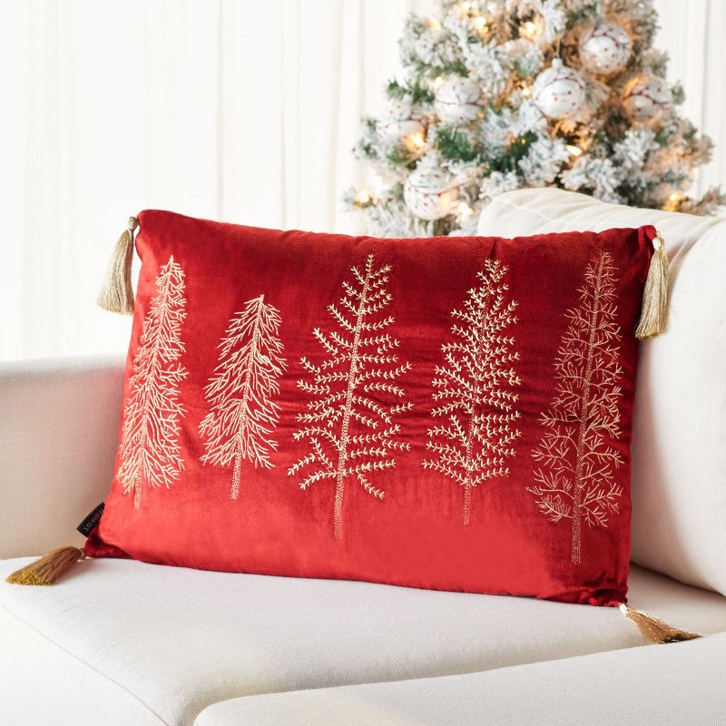 Holiday Tree Pillow  - Safavieh, 2 of 5
