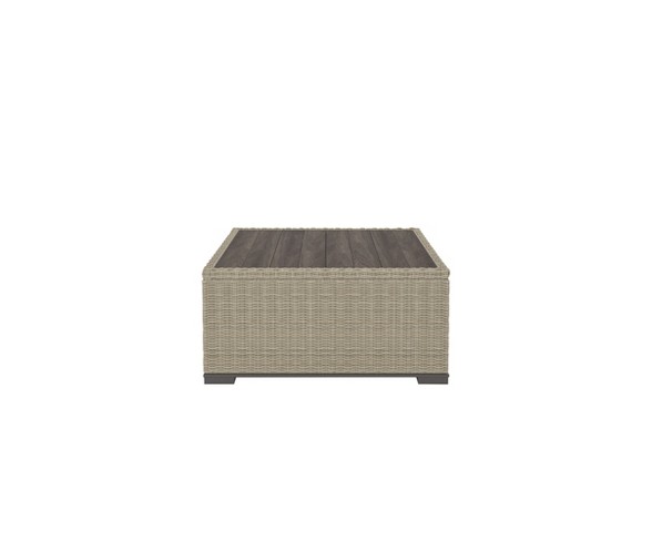 Silent Brook Square Cocktail Table - Beige  - Outdoor by Ashley