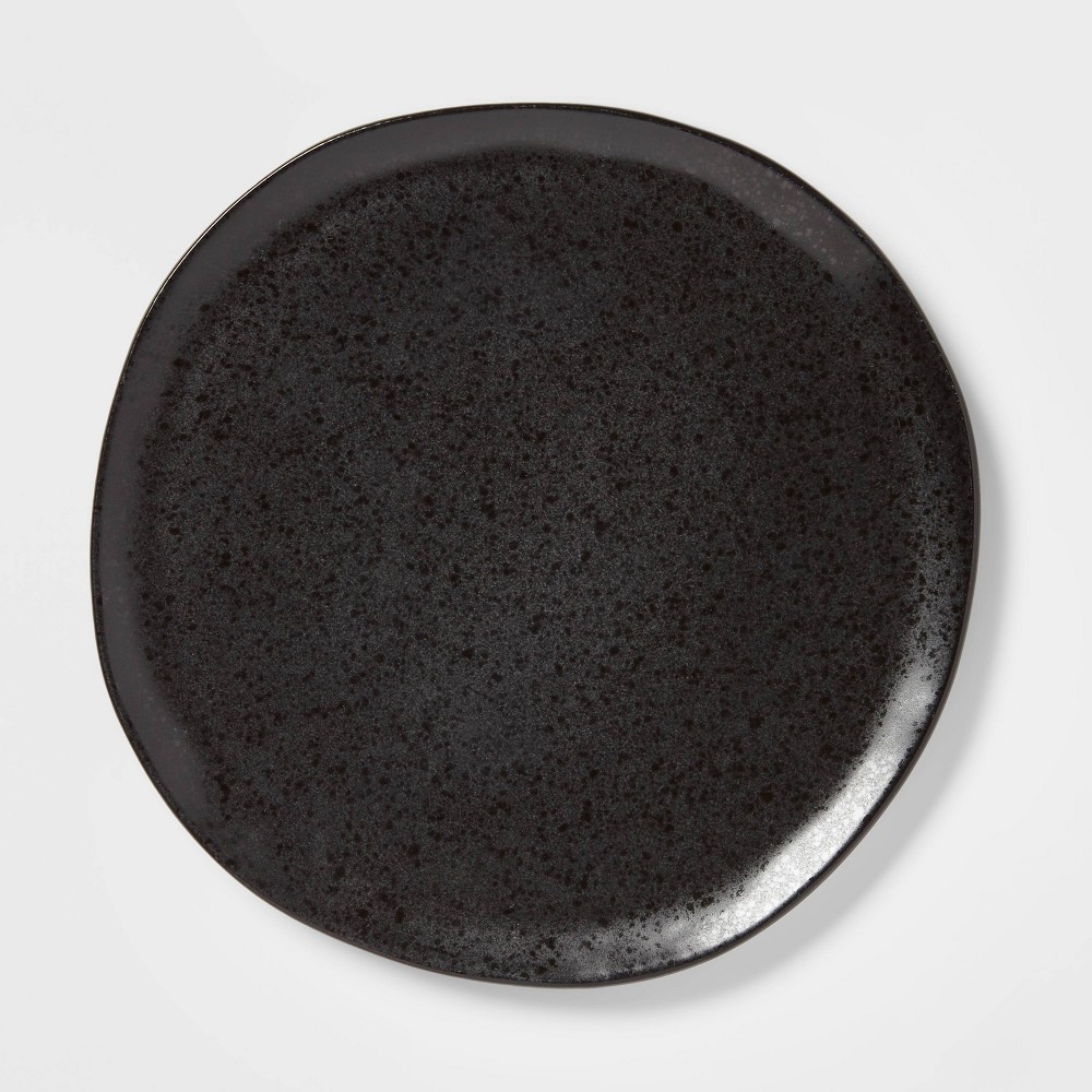 Photos - Other kitchen utensils 8" Earthenware Houlton Salad Plate Black - Threshold™