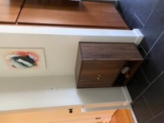 Baxton Studio Rossin Modern Walnut Brown Finished 2-Door Wood Entryway Shoe  Storage Cabinet w/ Open Shelf- ATSC1614-Columbia-Shoe Cabinet