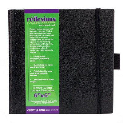 Creative Mark Reflexions Hardbound Sketchbooks 6" x 6", Off-White