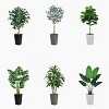 Aoibox Artificial Ficus Tree with Gray Planter - Faux Indoor Plant for Home Office Decor - Silk Tree Potted in Tall Planter for Living Room - 4 of 4