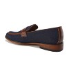 Gino Vitale Moc Toe Penny Slip On Loafer, Blue - 8.5 - 3 of 3