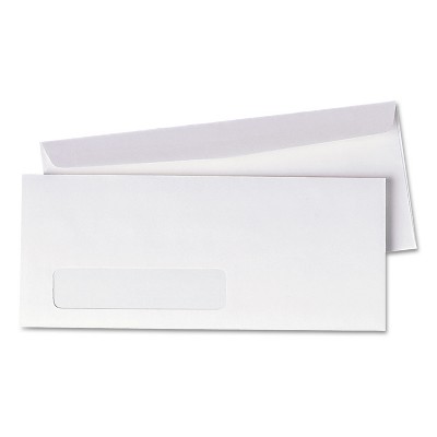 UNIVERSAL Window Business Envelope Side #10 4 1/8 x 9 1/2 White 500/Box 36321