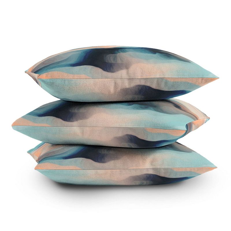 Marta Barragan Camarasa Abstract Tidal Waves Outdoor Throw Pillow Blue - Deny Designs, 4 of 5