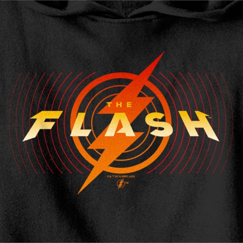 Boy's The Flash Animated Yellow Logo Pull Over Hoodie, 2 of 5