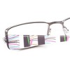 Calabria 845 Designer Women Rectangle Techno Reading Glasses with Hard Case 53mm - 4 of 4