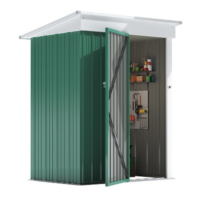 LACOO 5' x 3' Slanted-Roof Metal Shed