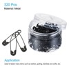 Unique Bargains Metal DIY Blankets Crafts Brooch Making Home Sewing Safety Pins 320 Pcs - 3 of 3