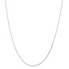 Black Bow Jewelry 0.7mm, 14k White Gold, Octagonal Snake Chain Necklace - 3 of 4