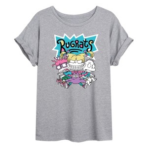Women's - Rugrats - Rugrat Squad Oversized Graphic T-Shirt - 1 of 4