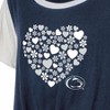 NCAA Penn State Nittany Lions Girls' White Tie T-Shirt - 3 of 3
