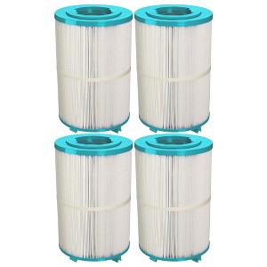 Hurricane Replacement Spa Filter Cartridge for Unicel C-7367, PDO75-2000, Filbur FC-3059 - Best Value USA Spa Filters, White, 4 Pack - 1 of 4