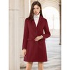 INSPIRE CHIC Women's Notched Lapel Single Breasted Outwear Fall coat - 4 of 4
