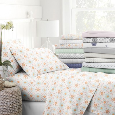 Printed Patterns 4PC Sheet Set - Extra Soft, Easy Care - Becky Cameron